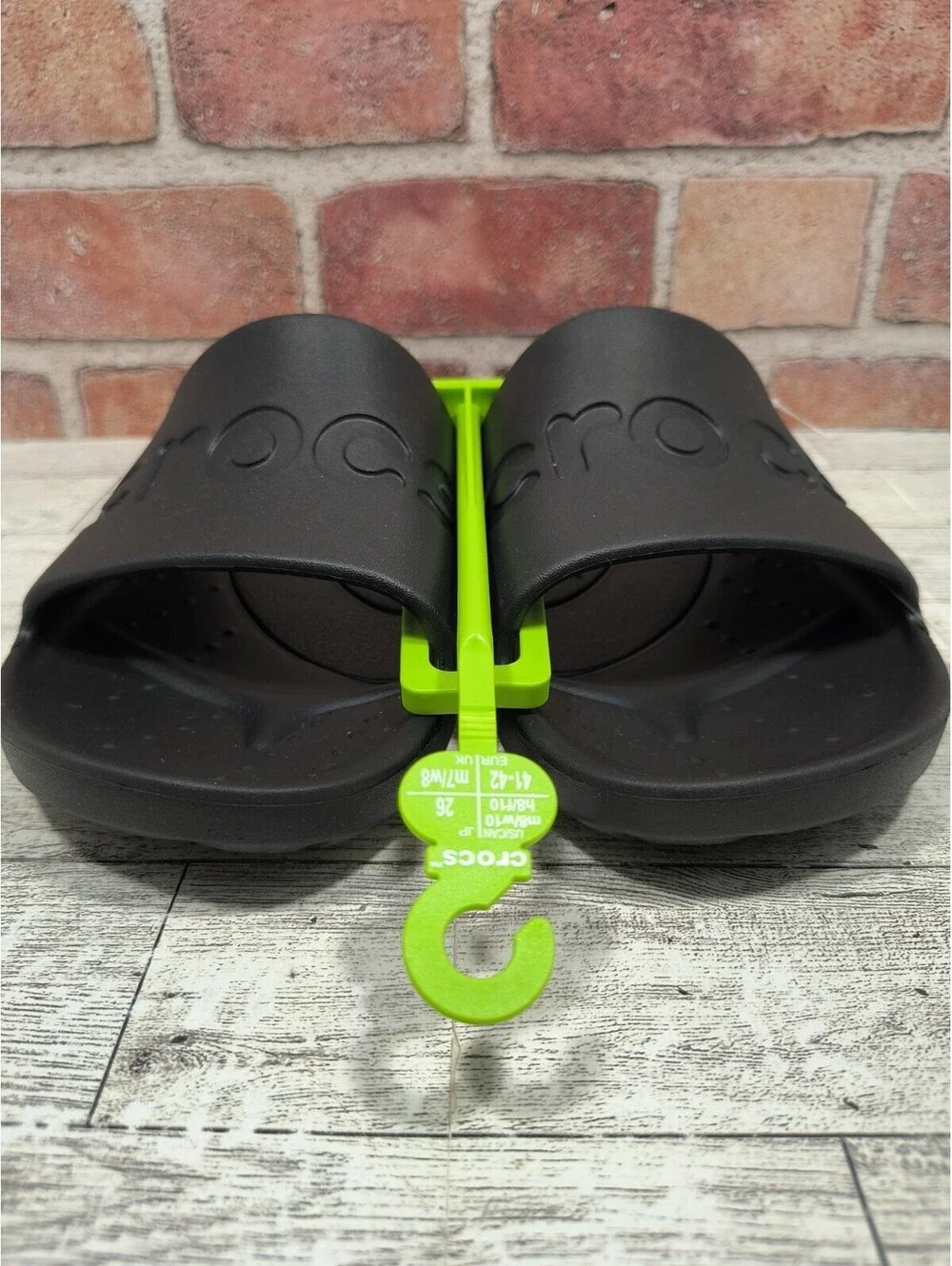 Crocs Essentials Slide Men's 8 Women's 10 Black Comfort 210088-001 NWT